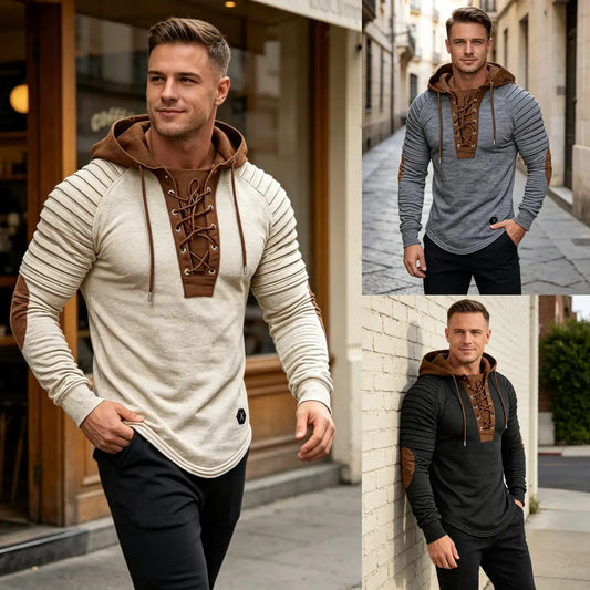 💥【S-3XL】Nowa męska luźna bluza z kapturem na jesień/zimę