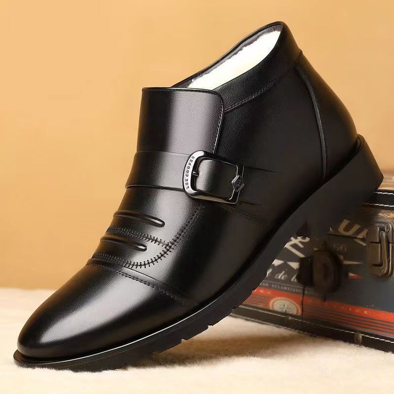 【39-44】Męskie buty zimowe, ciepłe w środku, wygodna gruba podeszwa