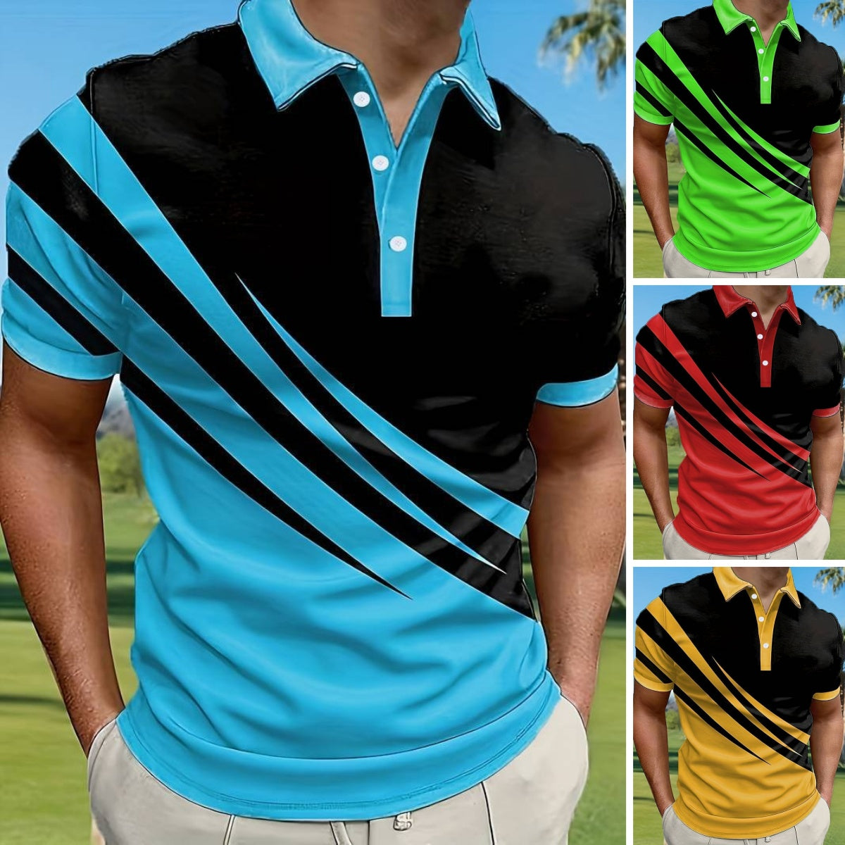 👔【S-6XL】2026 Nová letní pruhovaná polokošile