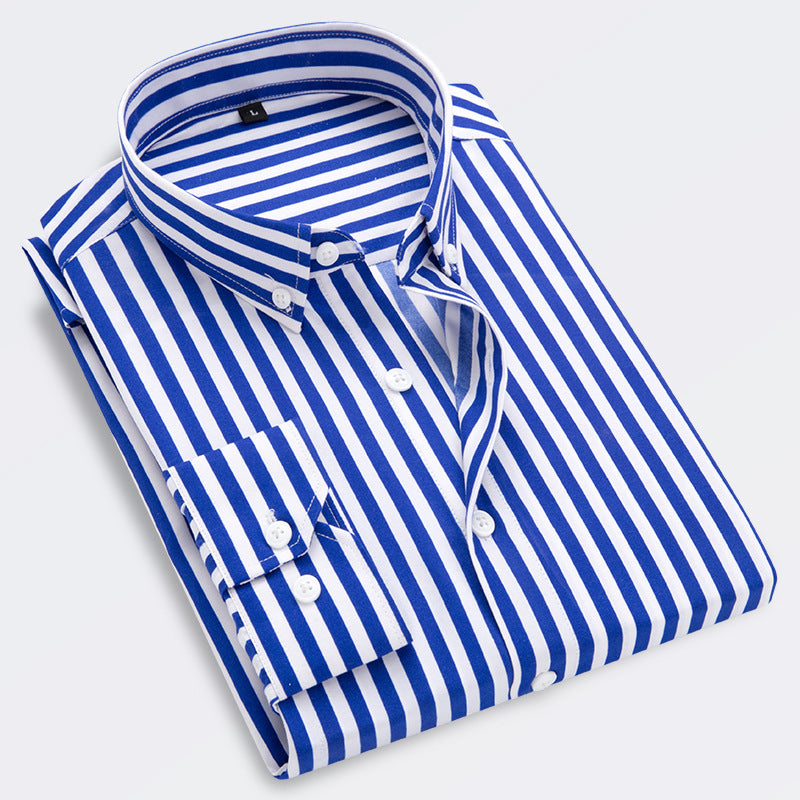 🔥👕【M-5XL】Męska biznesowa koszula w paski z długim rękawem 2026