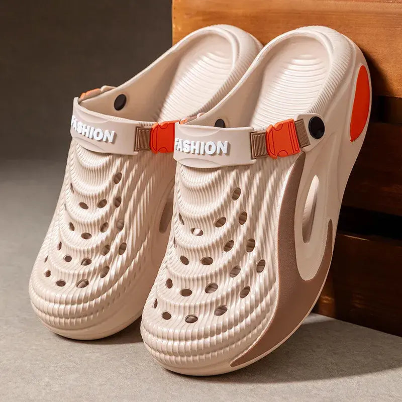 👟 50% zniżki na cenę specjalną 🌬️ Wielofunkcyjne sandały męskie (gruba podeszwa z pianki EVA): antypoślizgowe, ultralekkie, oddychające — idealny wybór na plażę, do uprawiania sportu i na co dzień! 🏃‍♂️