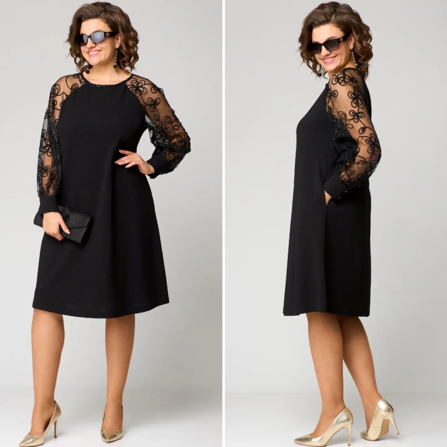 🔥✨【Jesienna nowość】【S-5XL】🍁🍂 Nowa elegancka sukienka, wykonana z wysokiej jakości koronki vintage - druga sztuka za połowę ceny
