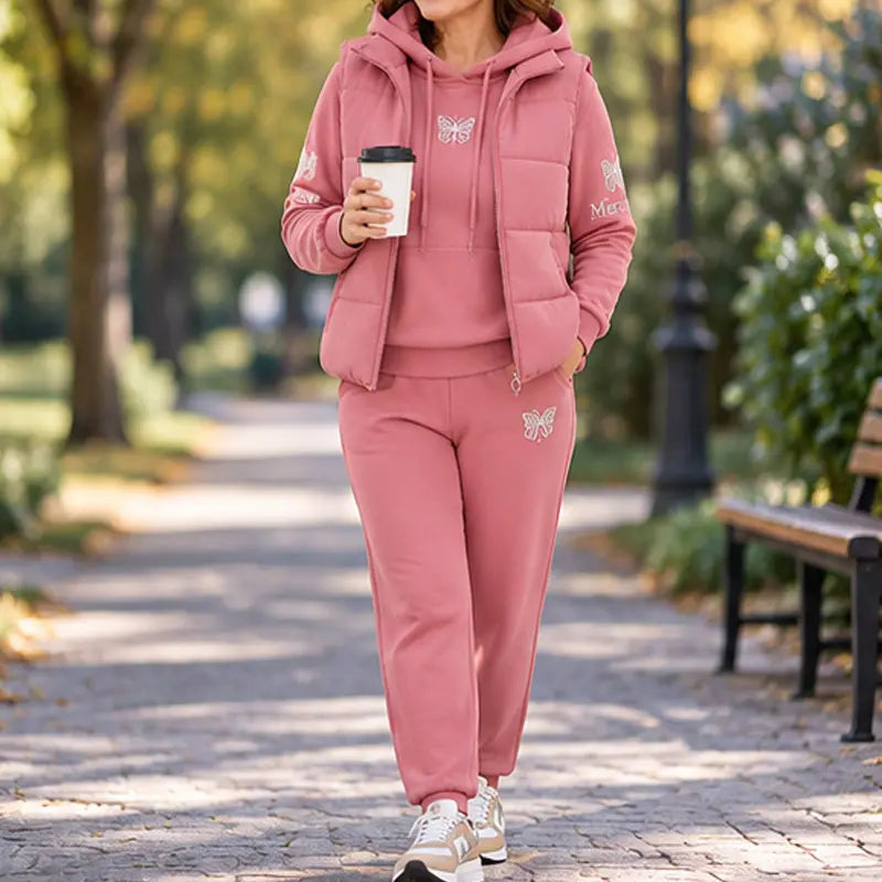 【M-4XL】💟💞Nowość 2026 – trzyczęściowy zestaw w stylu casual (kamizelka + top + spodnie)