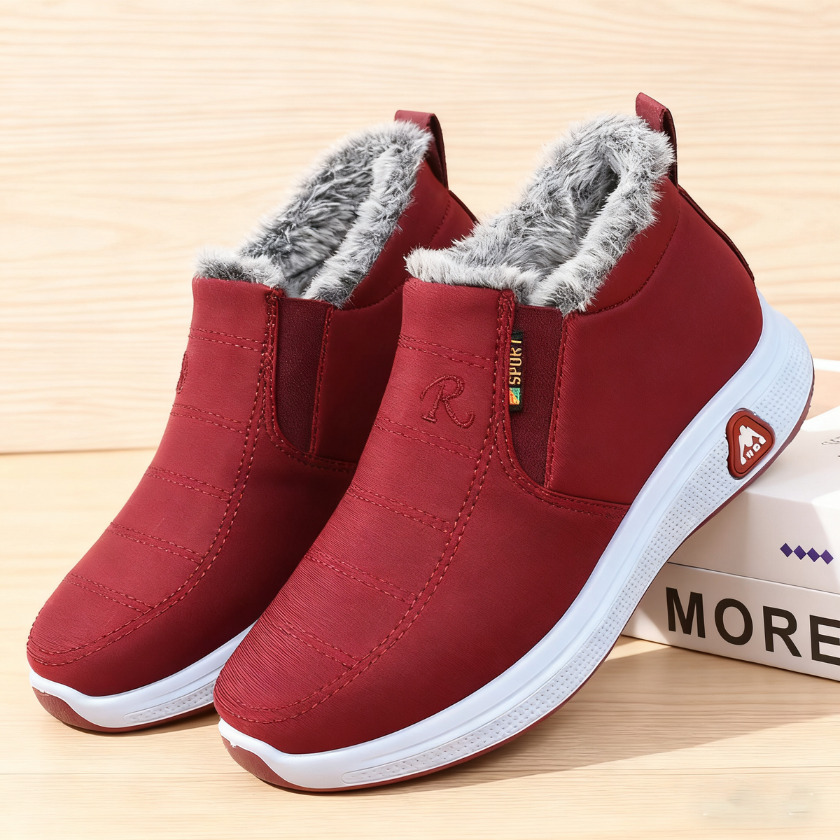 🔥【50% zniżki】Wełniane zagęszczone🔥[35-41] Damskie ciepłe, bawełniane, wodoodporne buty zimowe