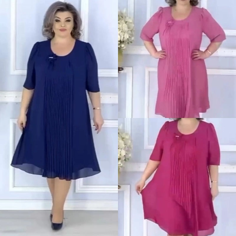 💃💥【S-5XL】2025 wiosna nowa wysokiej jakości sukienka szyfonowa, elegancka i temperamentna