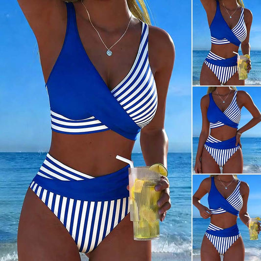 🏖️【S–3XL】🤩 Nová souprava s potištěnými plavkami, rychleschnoucí a prodyšný materiál, přiléhavá a stylová