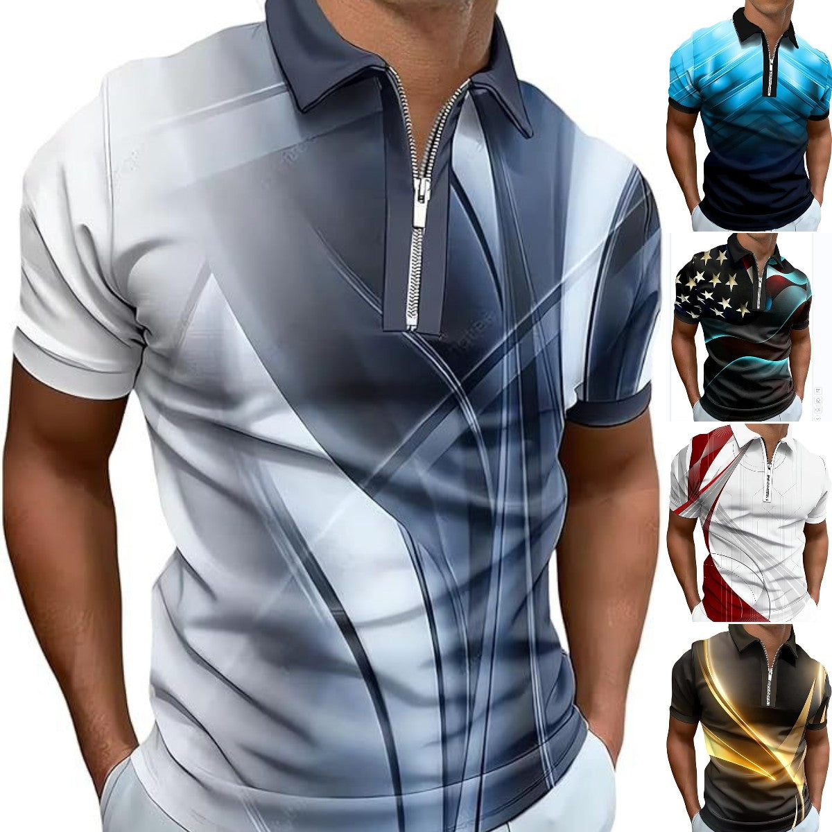 💟【S-6XL】😎2025 nowa męska koszulka polo z krótkim rękawem