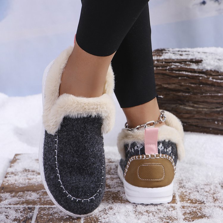 👞【36-43】2025 Jesień/zima Nowe damskie śniegowce z podszewką z polaru