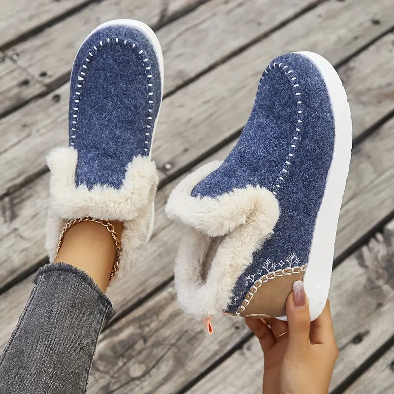 👞【36-43】2025 Jesień/zima Nowe damskie śniegowce z podszewką z polaru