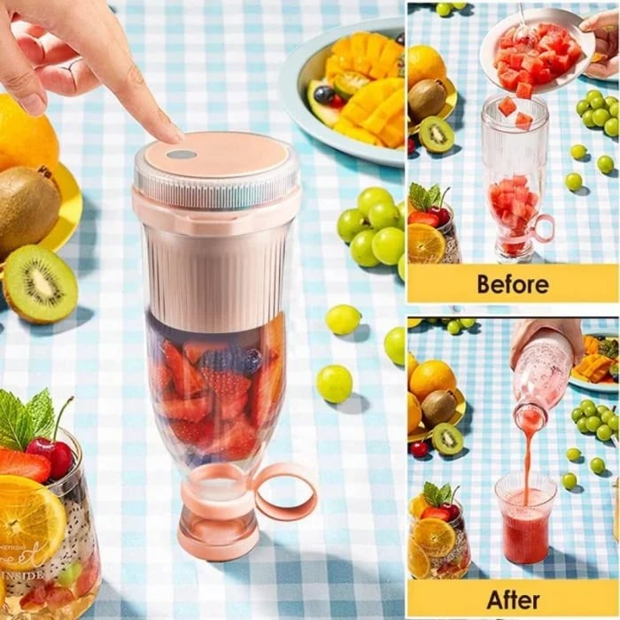 🍶【Nowa specjalna oferta】🍎Przenośna wyciskarka do soków — zabierz ją ze sobą i ciesz się świeżymi i zdrowymi sokami owocowymi i warzywnymi w każdej chwili