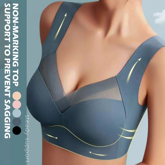 🎽【Kup jeden, a drugi dostaniesz gratis】Biustonosz push-up Ice Silk – wygodny biustonosz dla kobiet w średnim i starszym wieku