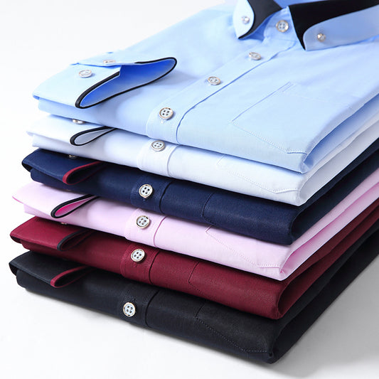 【S-4XL】👕2025 nowa, oddychająca męska koszula biznesowa na co dzień