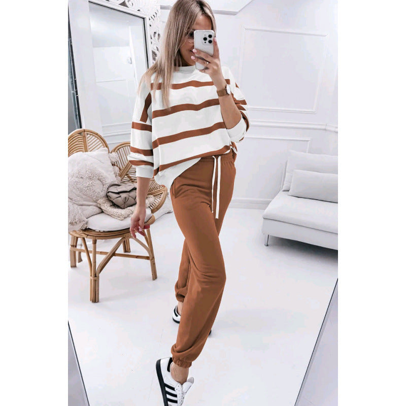 ❤️50% zniżki💥2026 Luźny dres w paski - bluza + spodnie dresowe
