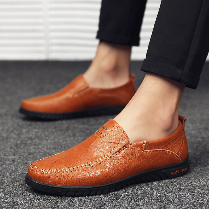 🔥【39-44】Zapatos casuales de cuero de vaca de moda para hombres