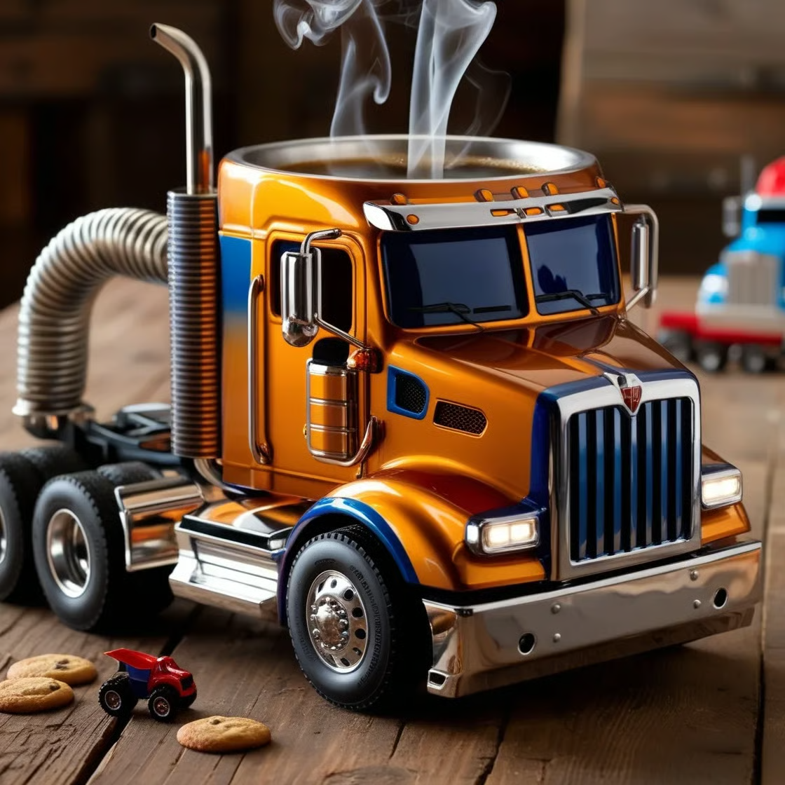 🚛【Novinka a bestseller】Ručně vyrobený hrnek na kávu pro řidiče kamionu