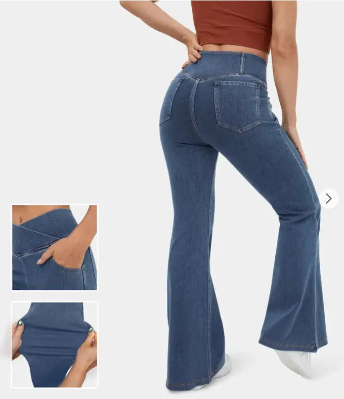 👖✨【50% zniżki przez ograniczony czas】Gorący hit – jeansy z wysokim stanem, wyszczuplające i modelujące pośladki💖