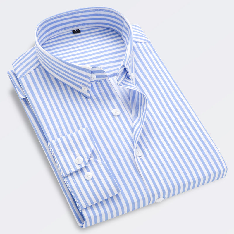 🔥👕【M-5XL】Męska biznesowa koszula w paski z długim rękawem 2026