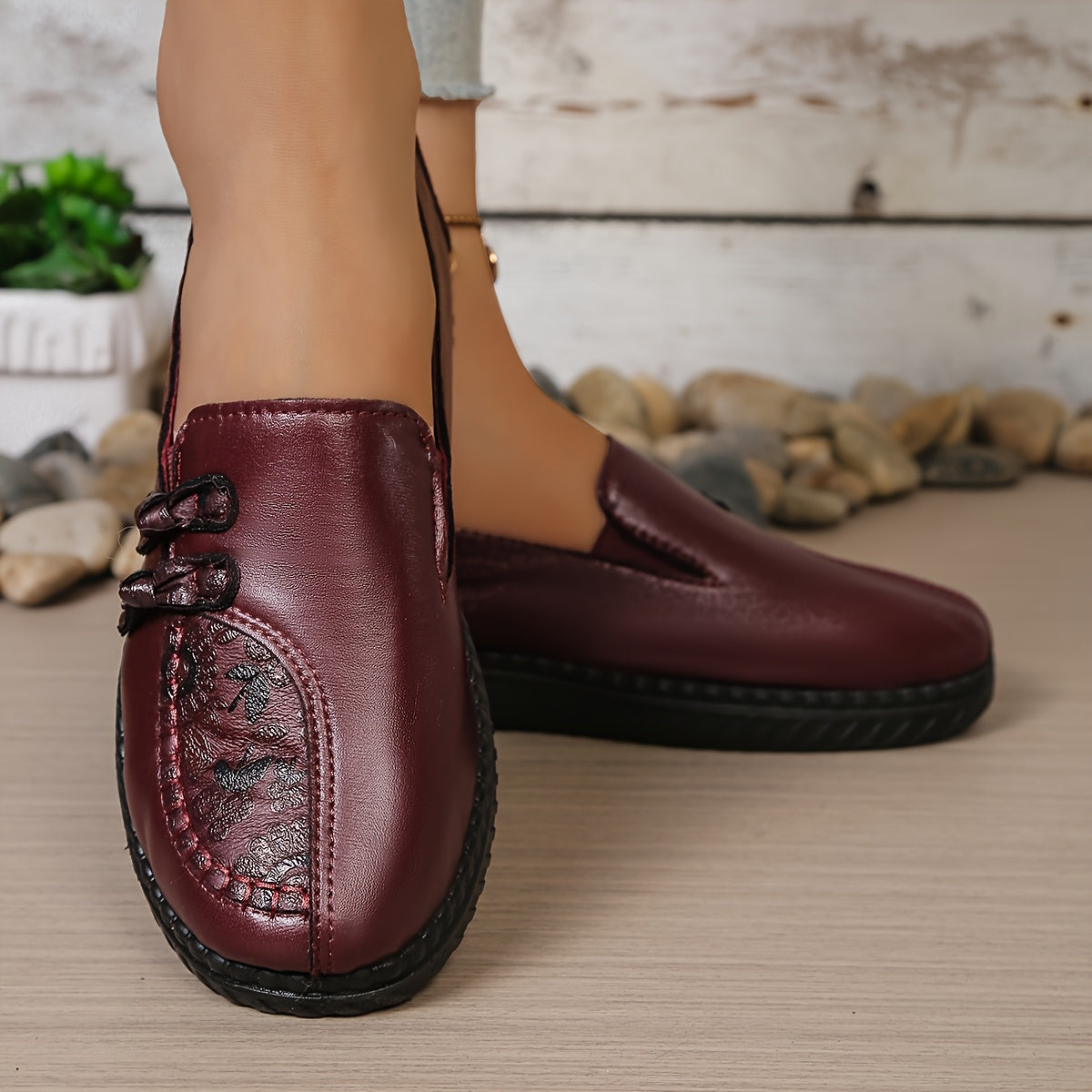 【35-42】Zapatos de mujer fabricados en piel auténtica, antideslizantes, impermeables y con una suela suave y cómoda.