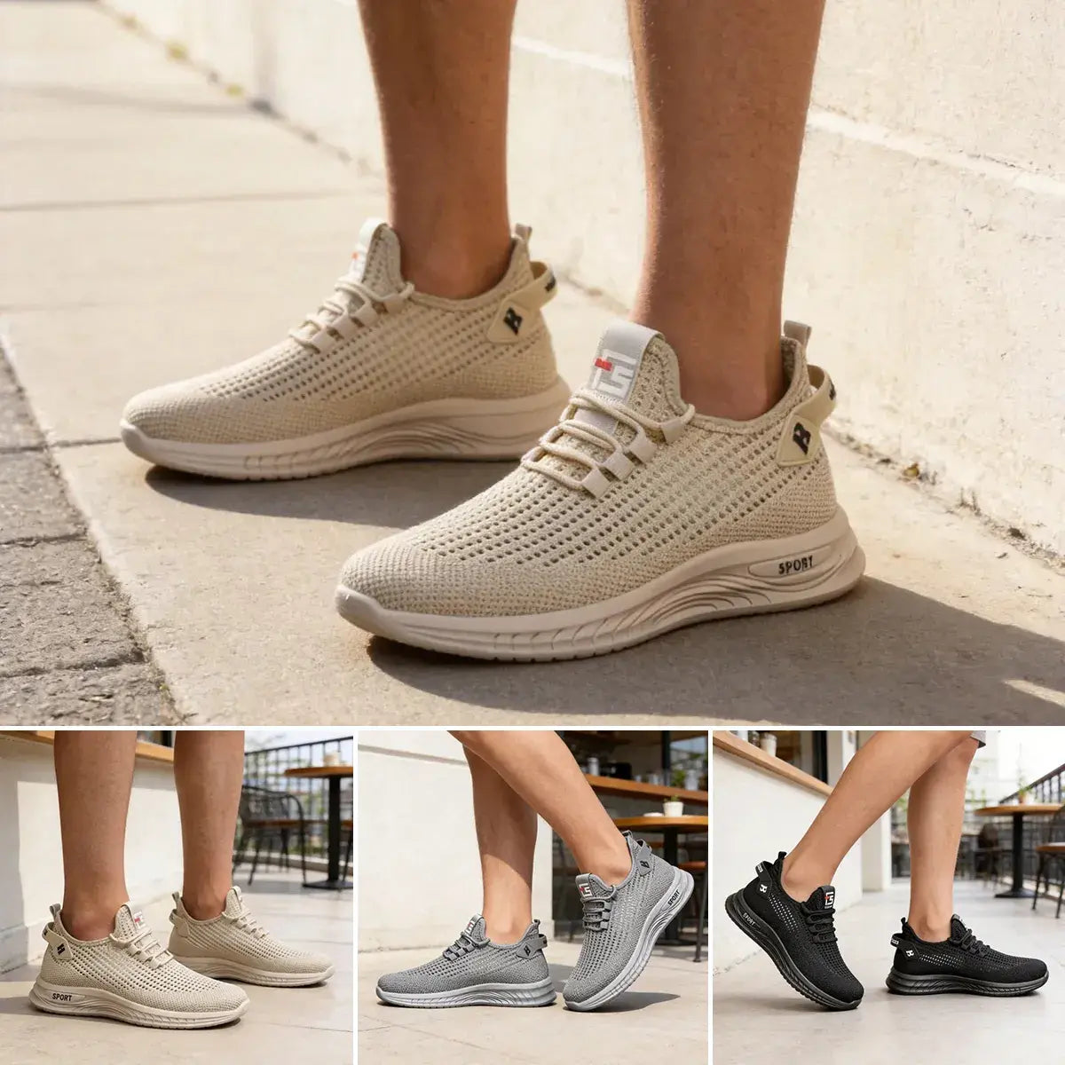 【39-44】Męskie buty casual, wygodne, przewiewne, siatkowe, antypoślizgowe i modne