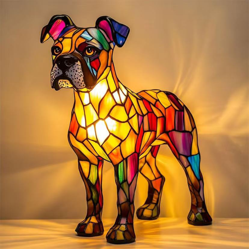 ✨✨Pryskyřičné ozdoby, LED noční světlo, umění, zvířecí figurka, kreativní dekorace do kanceláře, domů, vypínač s USB portem