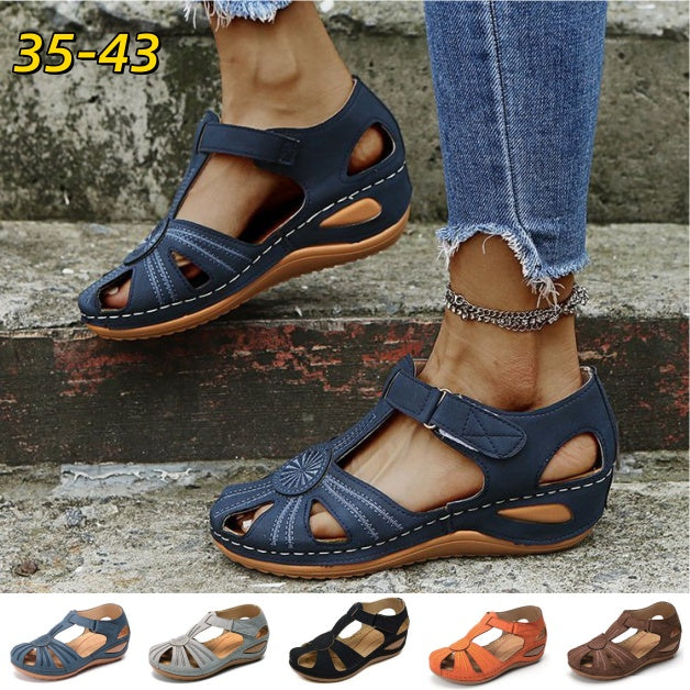 ✨🩰【Oferta specjalna sezonowa】【Rozmiary 35-43】Sandały rzymskie damskie - wygodne i miękkie, skórzane, możliwa płatność przy odbiorze
