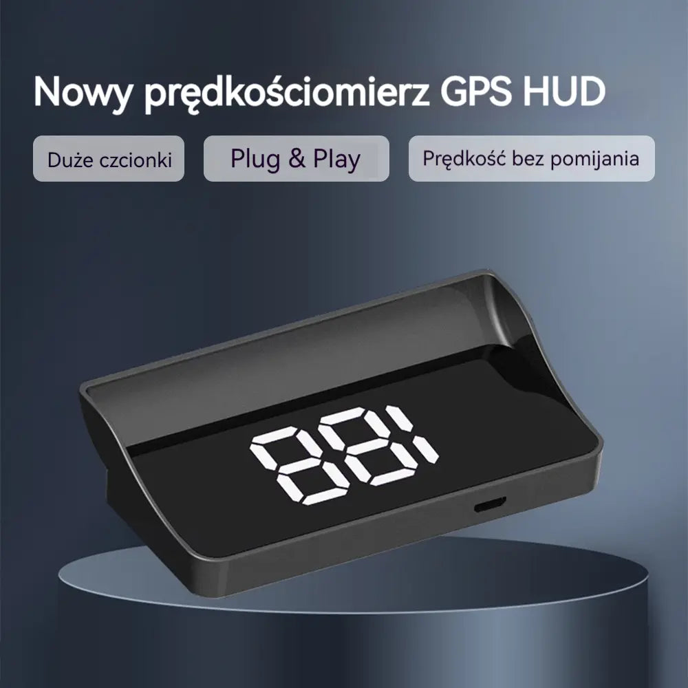 【Szwajcarska wojskowa nawigacja GPS „Unikanie kar”】Nowy prędkościomierz i obrotomierz GPS z wyświetlaczem HUD【1 sztuka za 99 zł【Interfejs USB】
