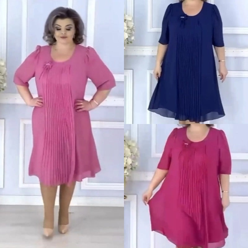 💃💥【S-5XL】2025 wiosna nowa wysokiej jakości sukienka szyfonowa, elegancka i temperamentna