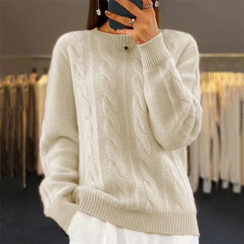 🔥✨【Podzimní nový styl】【S-2XL】2025 Jednobarevný vysoce kvalitní, měkký a pohodlný vlněný svetr.