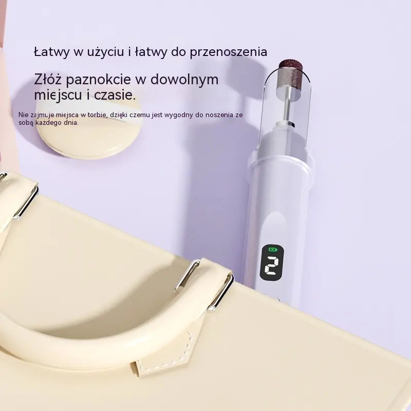 💅Elektryczny pilnik do paznokci 2 w 1 z lampą LED (lampa utwardzająca + 5 głowic polerujących) – kup jeden, a drugi dostaniesz za pół ceny