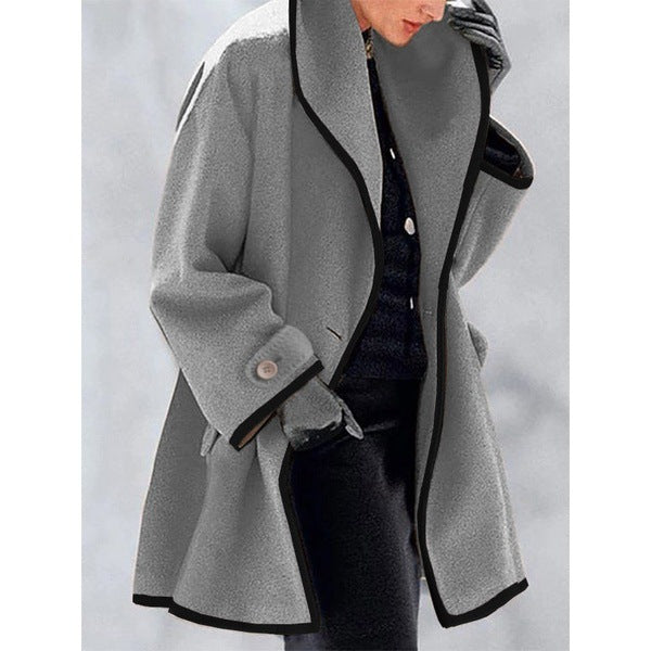 🥰【S-5XL】Nowy ciepły wełniany płaszcz na jesień/zimę – elegancki i luźny krój
