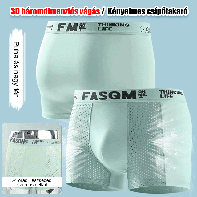 🔥✨【Specjalne oferty letnie🔥】【6 opakowań】Letnie męskie oddychające bokserki z siateczki z lodowego jedwabiu