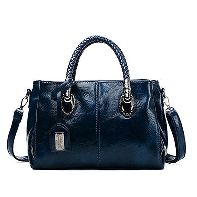 [Ostatni dzień - 50% zniżki] Damska torebka vintage z prawdziwej skóry · Miękka i elegancka, można ją nosić w ręce lub na ramieniu ·