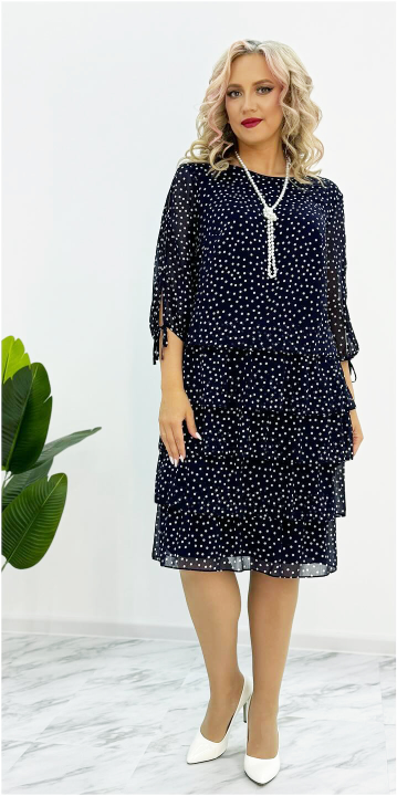 【50% zniżki】🛒【S-5XL】2026 Nowa elegancka luźna sukienka w groszki, wygodna i swobodna