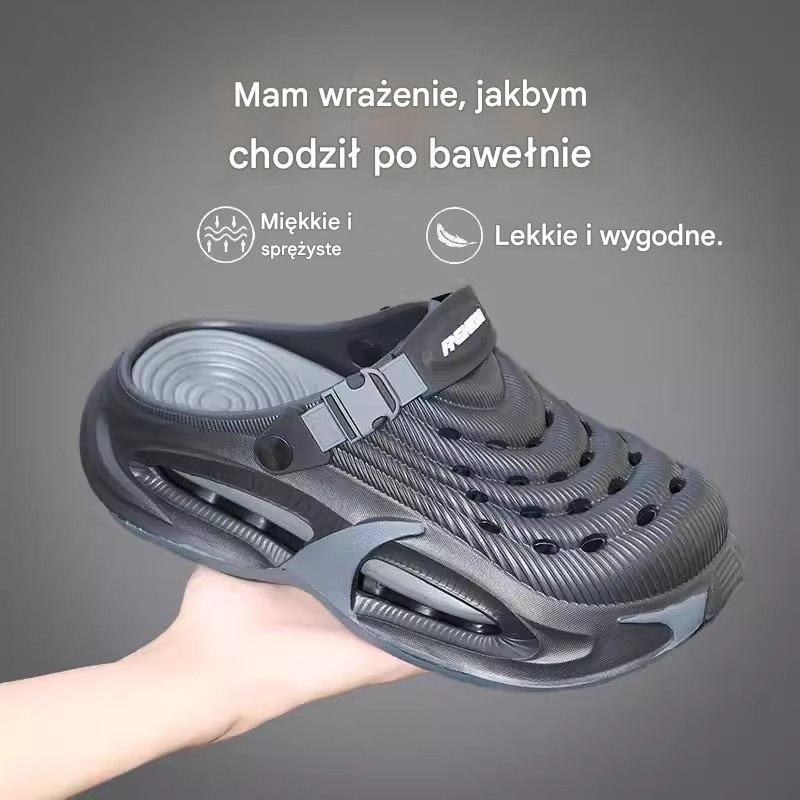 👟50% ZNIŻKI🌬️Męskie sandały wielofunkcyjne 2 w 1: gruba podeszwa EVA, antypoślizgowe, niezwykle lekkie i oddychające🏃‍♂️