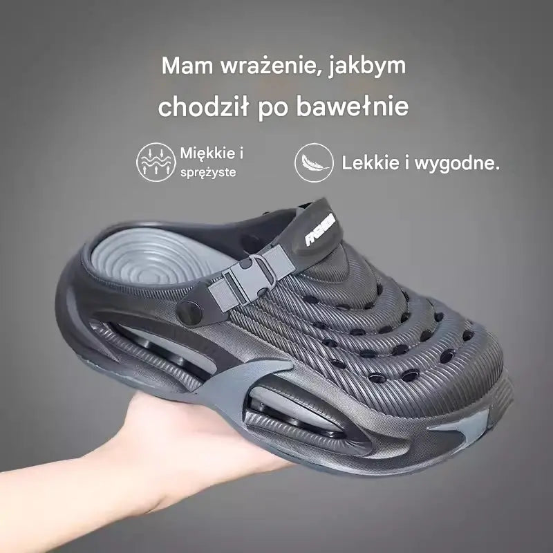 👟50% ZNIŻKI🌬️Męskie sandały wielofunkcyjne 2 w 1: gruba podeszwa EVA, antypoślizgowe, niezwykle lekkie i oddychające🏃‍♂️