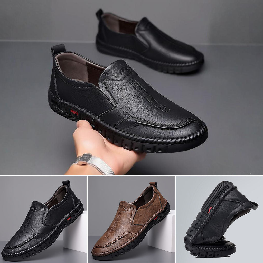 👞👨Promocja 50% na ograniczony czas【39-44】Męskie buty sportowe 2025, wykonane ze skóry naturalnej, z miękką podeszwą, antypoślizgowe i oddychające