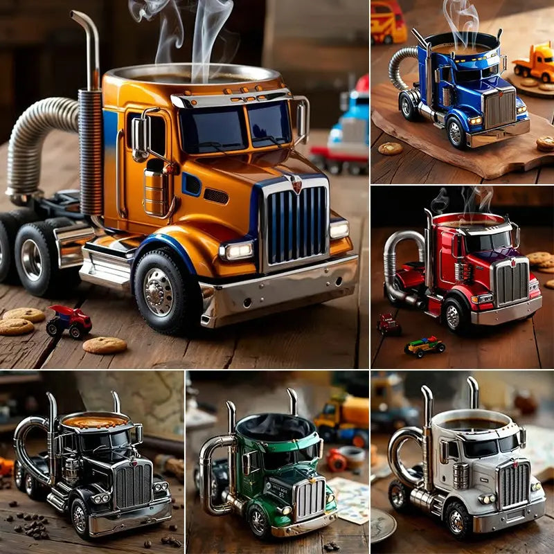 🚛【50% zniżki】Ręcznie robiony kubek do kawy w kształcie ciężarówki