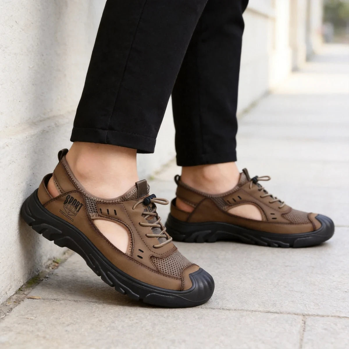 👟Letnia oferta specjalna🏆【Rozmiary 38-46】Nowe letnie męskie sandały antypoślizgowe, lekkie obuwie sportowe i codzienne