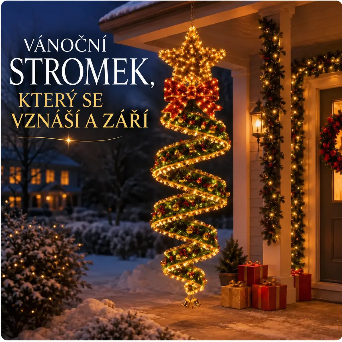🎄 Kolekce spirálových LED závěsných svítidel s vánočním kouzlem ✨