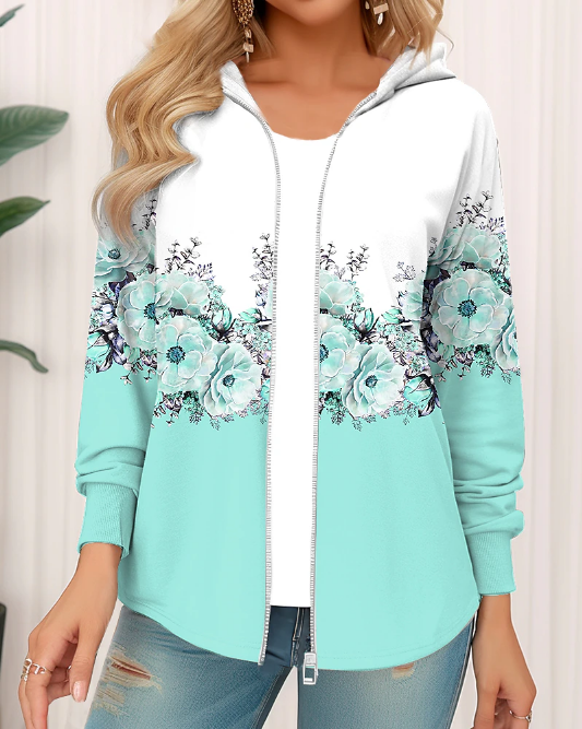 🔥🥰 [S-3XL] 2026 Nowa kurtka z kapturem z nadrukiem na jesień/zimę – swobodna i stylowa