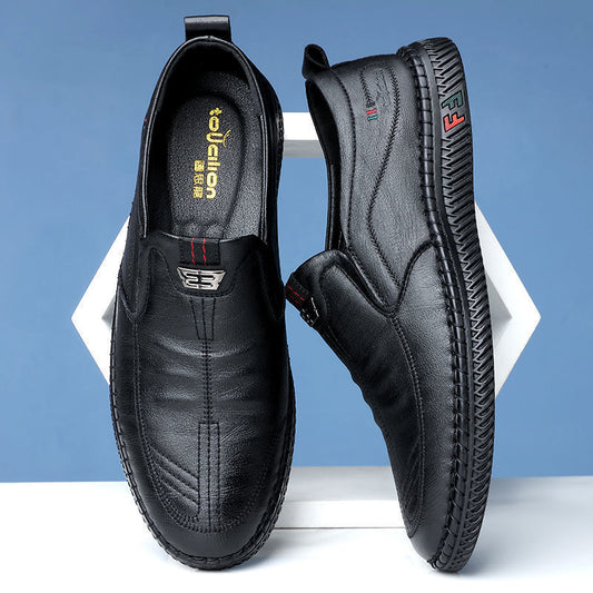 🔥【80%OFF】【39-44】2025 nowe skórzane buty codzienne dla mężczyzn skórzane buty biznesowe miękkie dno wygodne skórzane buty męskie moda wiosenna moda trend
