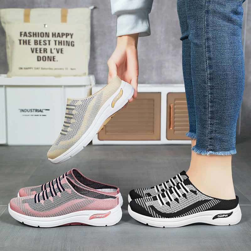 【36-41】🔥Ostatnia oferta - 50% zniżki - Wygodne i lekkie damskie wsuwane trampki z siateczki