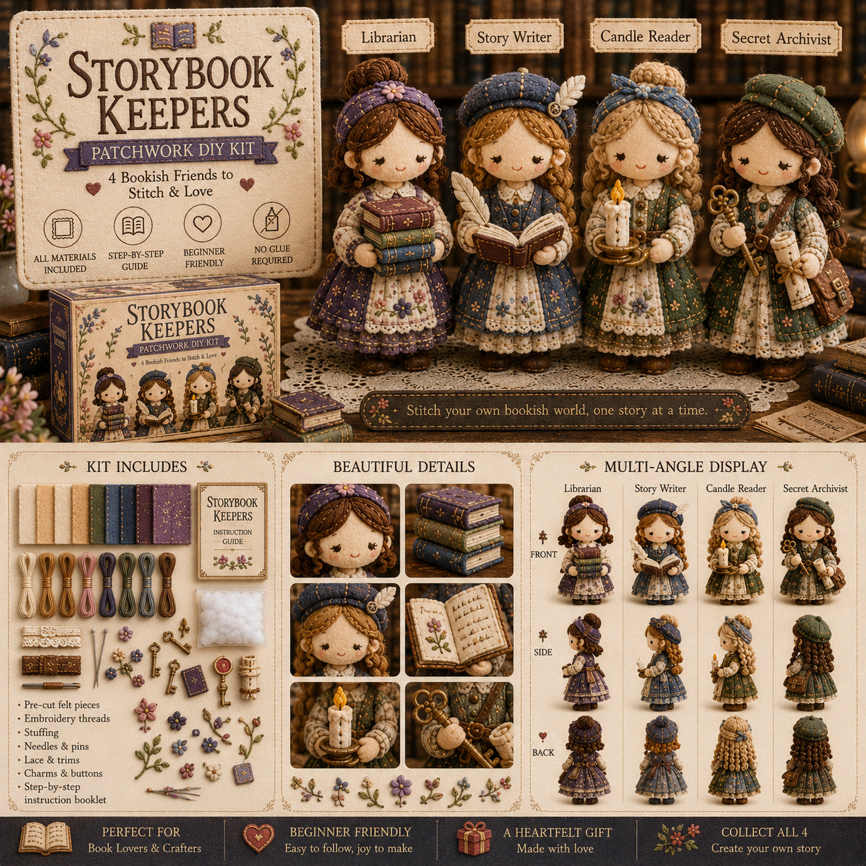 🎁Ostatni dzień: Skorzystaj z 50% zniżki! 🧵 Miniaturowy zestaw patchworkowy z serii Miniature World.