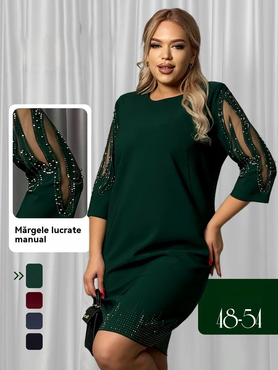 👗【S-5XL】Nowa koronkowa sukienka patchworkowa w dużym rozmiarze – kup jedną, a drugą dostaniesz za pół ceny