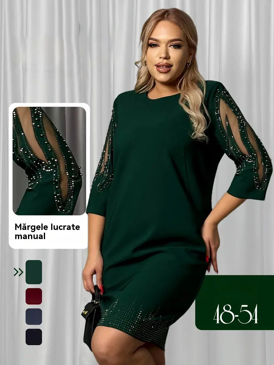 👗【S-5XL】Nowa koronkowa sukienka patchworkowa w dużym rozmiarze – kup jedną, a drugą dostaniesz za pół ceny