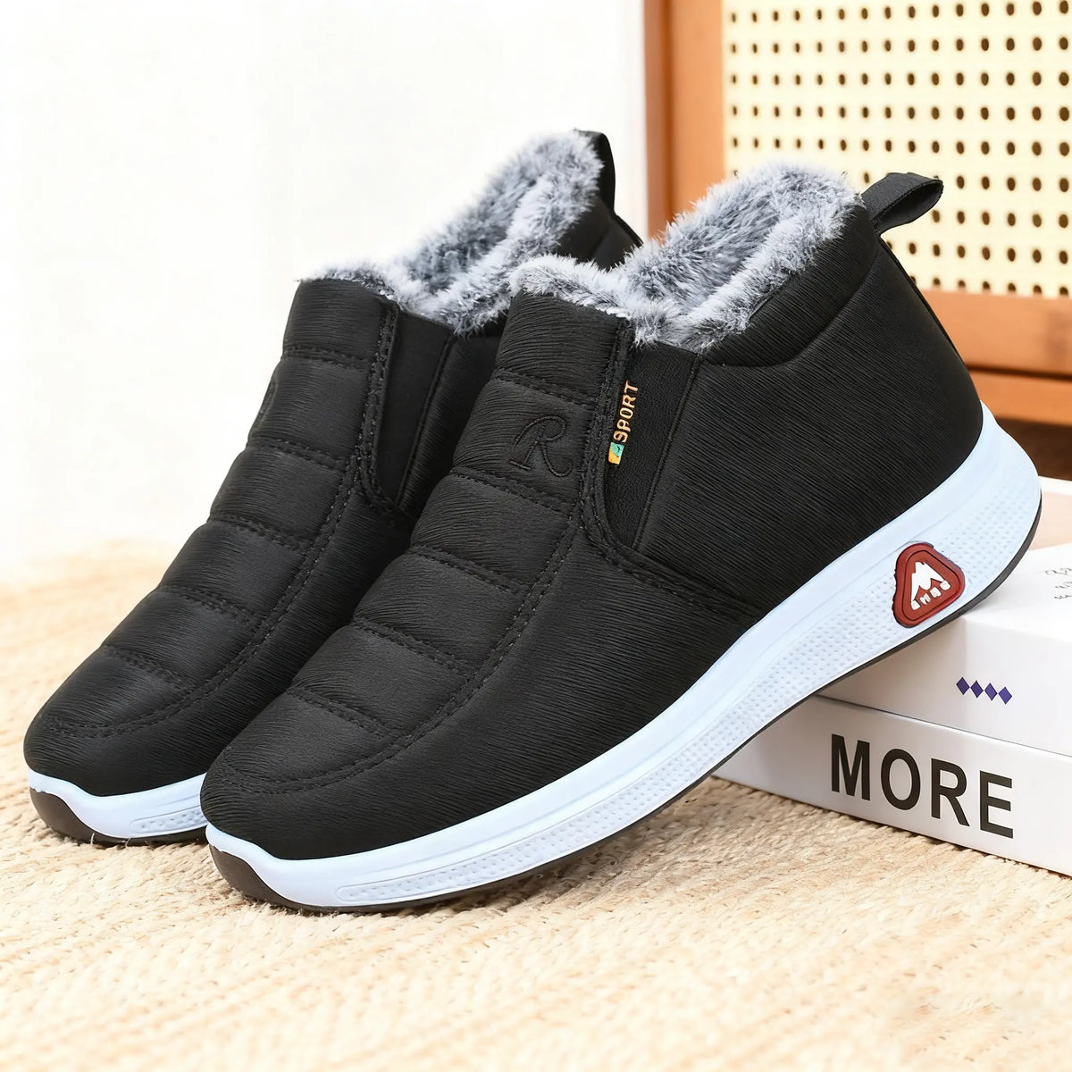🔥【50% zniżki】Wełniane zagęszczone🔥[35-41] Damskie ciepłe, bawełniane, wodoodporne buty zimowe