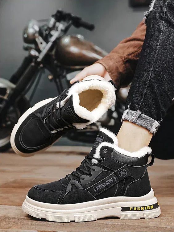 📢Nowości na jesień i zimę💥👞【39–44】2025 Nowe męskie buty na jesień i zimę z grubego aksamitu, ciepłe, Martin