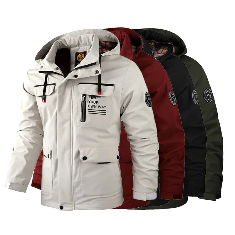 🔥50% zniżki dzisiaj🔥【M-6XL】2026 Nowa męska, gruba, ciepła, wiatroszczelna i wodoodporna kurtka