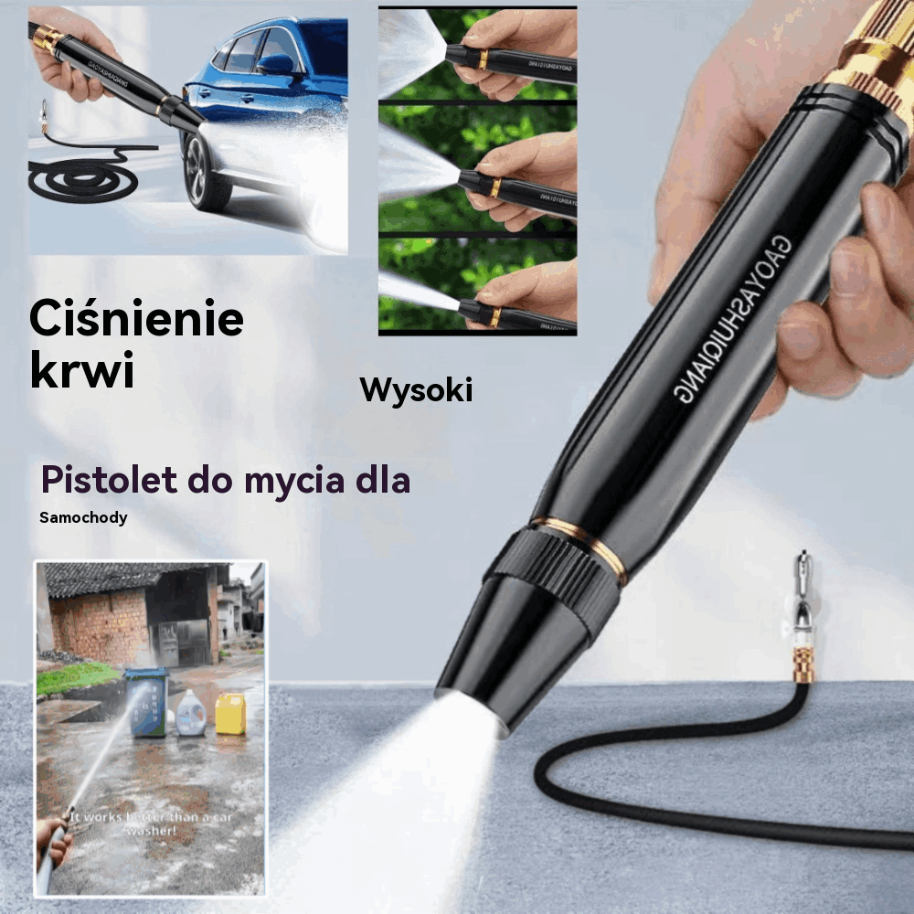 💧🚗【Kup jeden, a drugi dostaniesz gratis】Nowa dysza do myjni samochodowej wysokociśnieniowej, uniwersalna, może być używana do podlewania kwiatów, mycia samochodów i czyszczenia podłóg