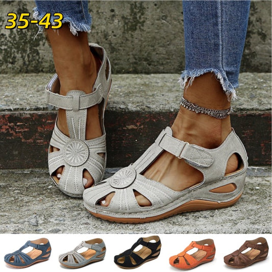 ✨🩰【Oferta specjalna sezonowa】【Rozmiary 35-43】Sandały rzymskie damskie - wygodne i miękkie, skórzane, możliwa płatność przy odbiorze